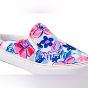 Lily Pulitzer Julie Mule sneaker resort white party like a lobster